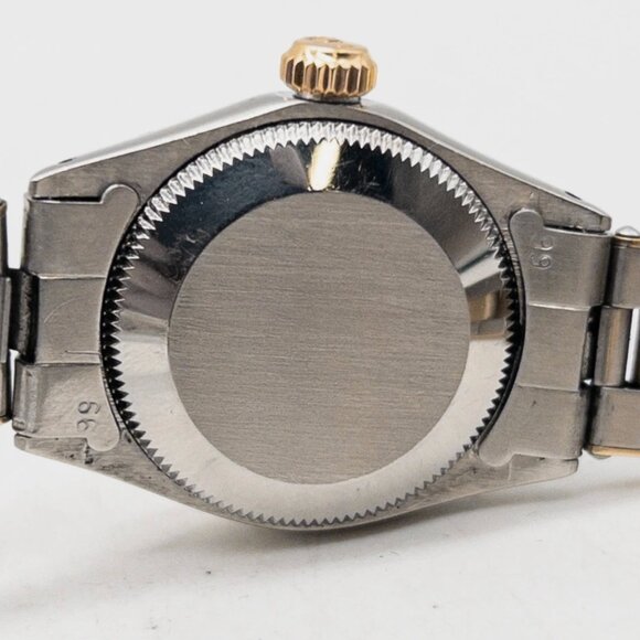 ROLEX DATEJUST CHOCOLATE DIAL 14k Yellow Gold SS Ladies Watch - Picture 4 of 5